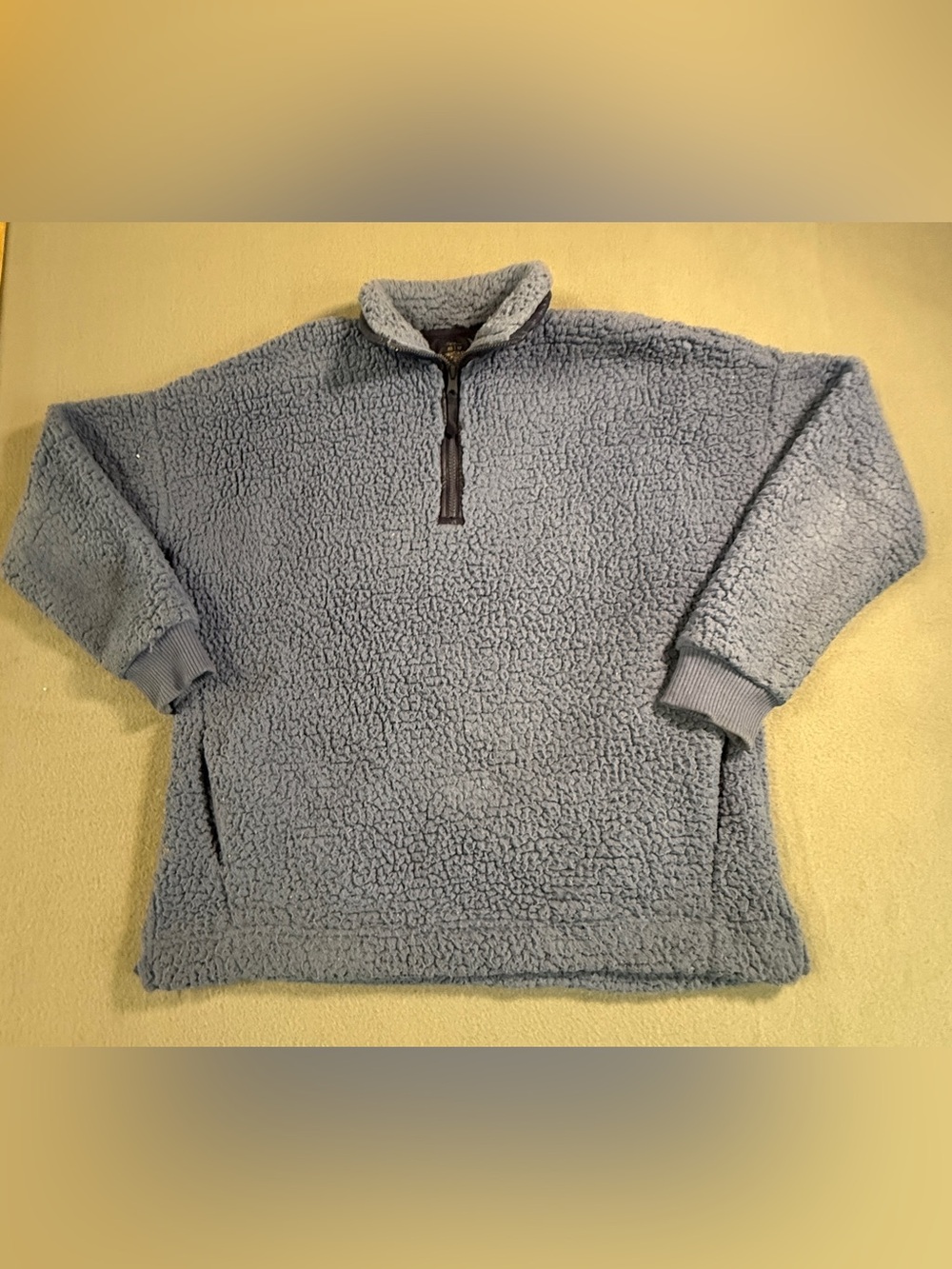 aerie Light Blue Sherpa Half-Zip Pullover
